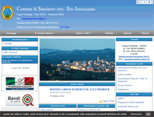 Tablet Screenshot of comune.sassinoro.bn.it